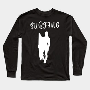 surfing girl Long Sleeve T-Shirt